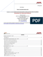 Phase 9 Criminal and Financial Background Details of Contesting Candidates in Lok Sabha 2014