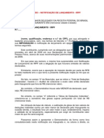 Impugnacao Notificacao de Lancamento Irpf