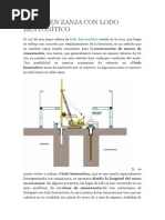 Muros en Zanja Con Lodo Bentonítico