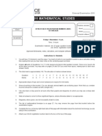 2011 Math Studies Exam Paper