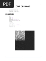 DWT On Image: Program