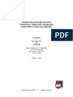 Guidelines For Preventing Torsional Vibration Problems in Reciprocating Machinery