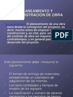 Planeamiento y Administracion de Obra