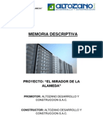 Memoria Descriptiva