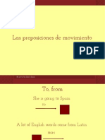 Preposiciones de Movimiento