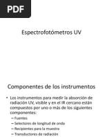 Espectrofotómetros UV