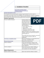 11g R1 Rac - Solaris - Installation Checklist