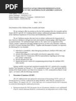 5-1-14 Letter Addressed To California Legislature From California Prisoners in Solitary Confinement Who Started The 2013 Hunger Strike