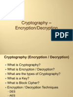 Cryptography - Encryption/Decryption