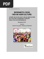 Monsanto-Ising Indian Agriculture by Kavitha Kuruganti and Aishwarya Madineni