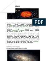 EL SISTEMA SOLAR Texto Informativo