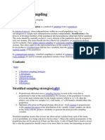 Stratified Sampling