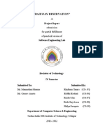 "Railway Reservation" A: Project Report