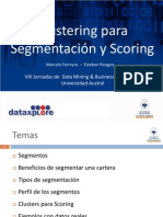 Clustering para Segmentación y Scoring