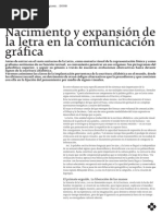 Teórico 01 - Nacimiento y Expansión de de La Letra en La Comunicación Gráfica PDF