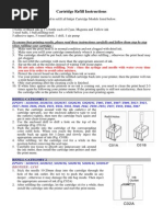 Cartridge Refill Instructions: This Kit Contains