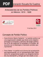 Antecedentes de Los Partidos Politicos en Mexico