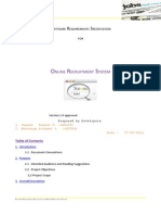 Nline Ecruitment Ystem: Oftware Equirements Pecification