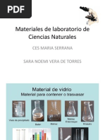 Materiales de Laboratorio de Ciencias Naturales