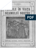 Nicolae Iorga - Femeile În Viața Neamului Nostru - Chipuri, Datini, Fapte, Mărturii