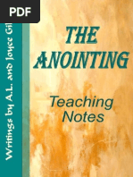 The Anointing - Teaching Notes