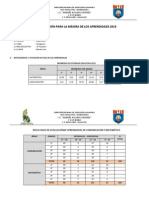 Plan de Acción para La Mejora de Los Aprendizajes