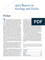 IFT Expert Report On Biotechnology and Foods