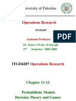 University of Palestine: Operations Research