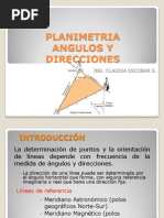 PLANIMETRIA - Angulos y Direcciones