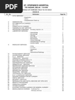 St. Stephen's Hospital Rate List