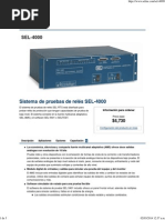 Sistema de Pruebas de Relés SEL-4000