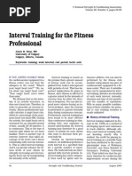 Interval Training For The Fitness Professional.21