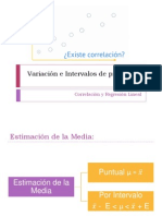 Variación e Intervalos de Predicción