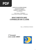 Documento 15 Maggio 5A Geometri Sirio