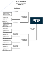 Section IV Softball Brackets: D