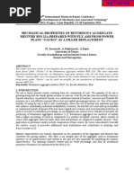 Mechanical Properties of Bituminous Aggregate Mixture Bns 22A Prepared With Fly Ash From Power Plant "Gacko" As A Filler Replacement