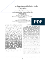 Cyber Crime: Practices and Policies For Its Prevention: Abstract-Cyber Civilization Considers