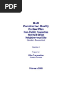 Construction Quality Control Plan Draft