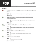 ExamView Test Player - Physics Honors Test4T4 - Chapter 16 Light B