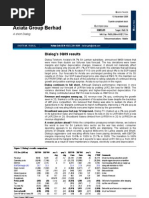 Axiata Dialog 3Q09 Result