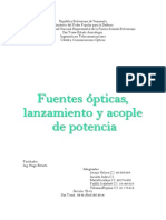 Fuentes Opticas, Lanzamiento y Acople de Potencia COMPLETO