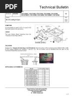 Technical Bulletin: Date Ref. No. Model