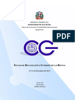 Estado de Recaudación e Inversión de Las Rentas 2013