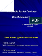 Removable Partial Dentures (Direct Retiner)