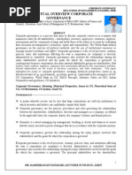 Corporate Governance- Corporate Governance: Meaning, Historical Perspective, Theoretical basis of CG, CG Mechanism, CG System, Good CG,Land mark in the emergence of CG: CG Committees, World Bank on CG, OECD Principle, Sarbanes, Oxley act-2002