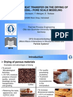 Influence of Heat Transfer On The Drying of Porous Media. - Pore Scale Modeling