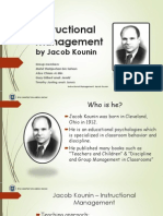 Instructional Management by Jacob Kounin