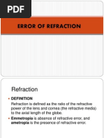 Error of Refraction