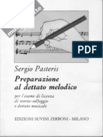 Sergio Pasteris - Preparazione Al Dettato Melodico - EDIZIONI SUVINI ZERBONI-MILANO