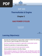 Thermofluids & Engine: Gas Power Cycles